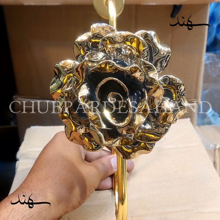 گل میخ عصایی گل رز طلایی