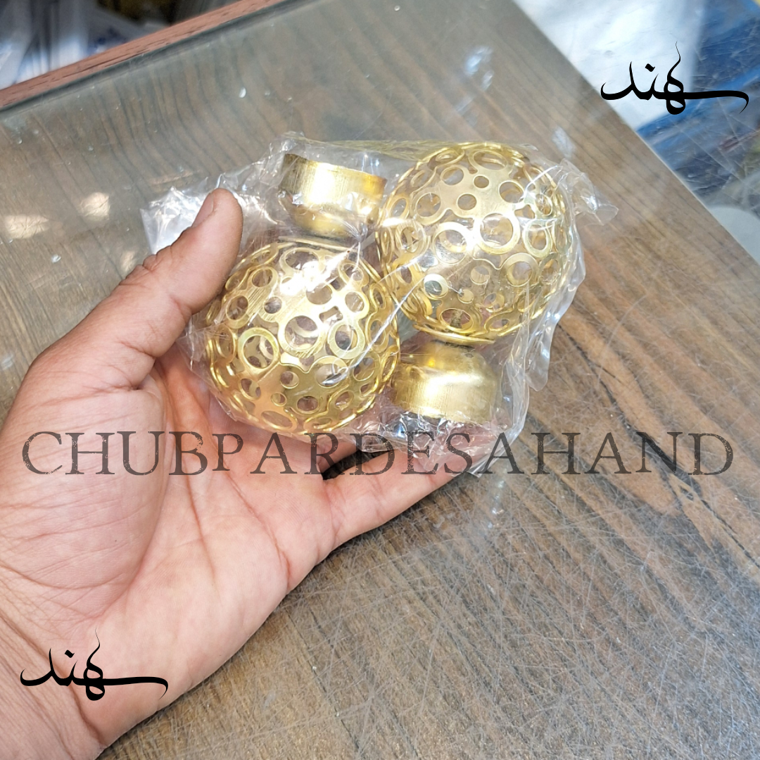 سَری چوب پرده پانچی (قُپه) المپیک رنگ طلایی