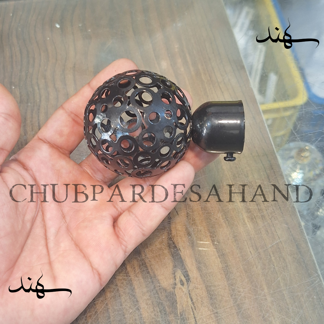 سَری چوب پرده پانچ (قپه) المپیک رنگ مشکی